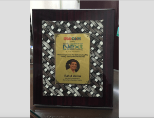 Honorary Award to Rahul Verma by Unicom